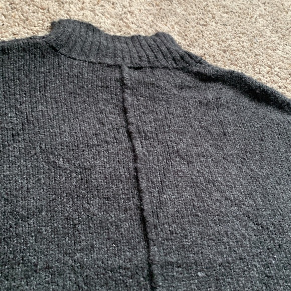 Line Mock Neck Wool Knit Sweater Pullover - Picture 9 of 12